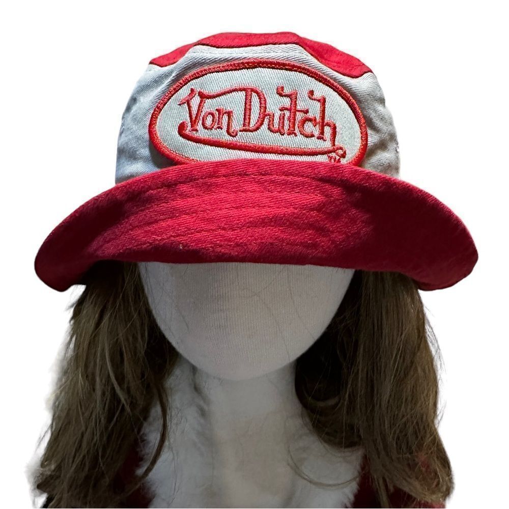 Vintage Von Dutch Bucket Fisherman Youth/Kids Hat Y2K